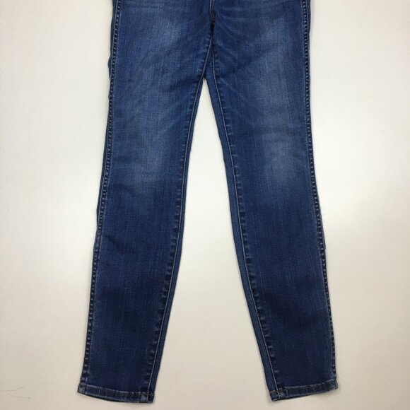 MADEWELL Med Wash 10" High Rise 5 Pocket Logo Hardware Skinny Jeans - Picture 8 of 12
